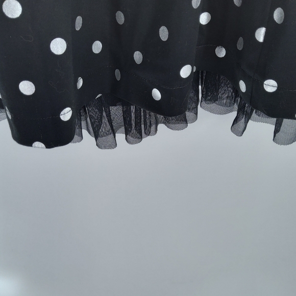 BLACK POPPY XL POLKA DOT PARTY DRESS - Picture 6 of 7